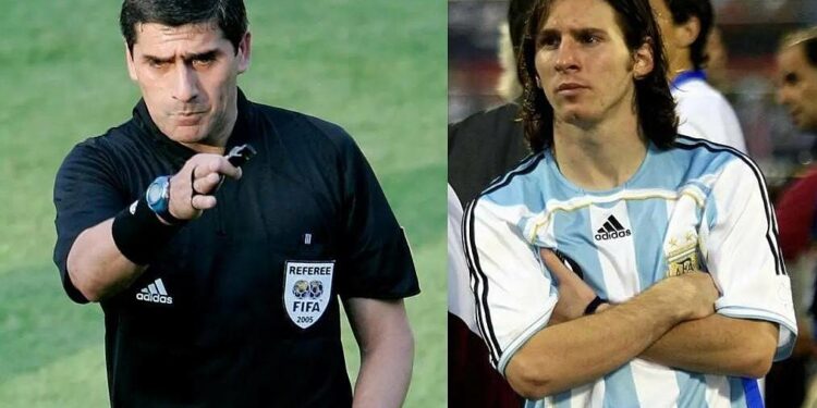 Trọng tài bỏ qua thẻ vàng để đổi lấy áo Messi