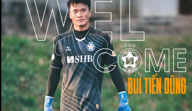 Thủ môn Bùi Tiến Dũng chính thức gia nhập CLB Đà Nẵng