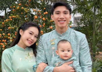 Văn Hậu, Quang Hải khoe quý tử ngày Tết