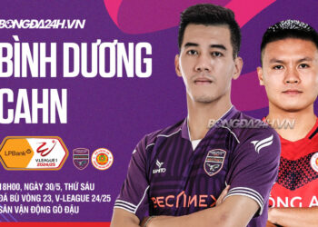 Trực tiếp bóng đá Bình Dương vs CAHN VLeague hôm nay