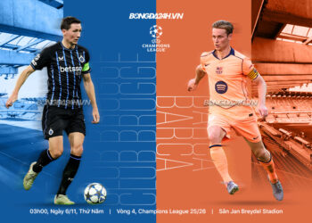 Trực tiếp bóng đá Club Brugge vs Barca Champions League hôm nay