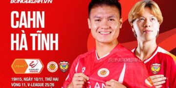 Trực tiếp bóng đá CAHN vs Hà Tĩnh VLeague 2025/26 hôm nay