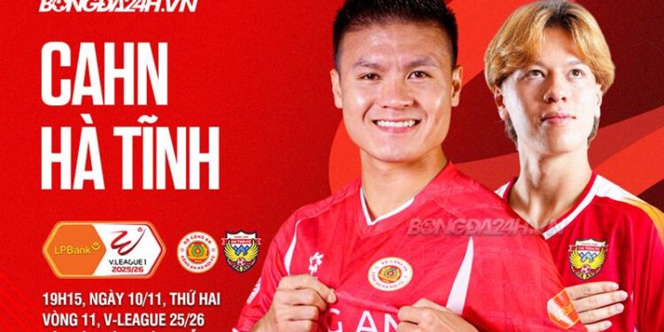 Trực tiếp bóng đá CAHN vs Hà Tĩnh VLeague 2025/26 hôm nay