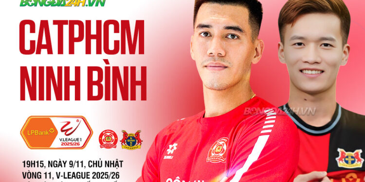 Trực tiếp bóng đá CATPHCM vs Ninh Bình VLeague hôm nay