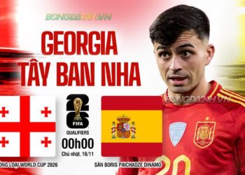 Nhận định Georgia vs Tây Ban Nha (0h00 ngày 16/11): Khó cản Bò tót