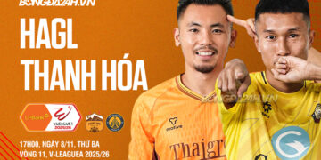 Trực tiếp bóng đá HAGL vs Thanh Hóa VLeague 2025/26 hôm nay