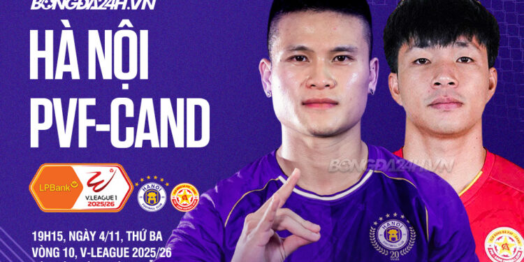 Trực tiếp bóng đá Hà Nội vs PVF-CAND VLeague hôm nay