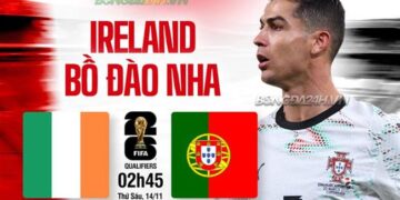 Trực tiếp bóng đá Ireland vs Bồ Đào Nha 2h45 ngày 14/11 (Vòng loại World Cup 2026)