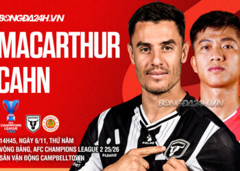 Trực tiếp bóng đá Macarthur vs CAHN AFC Champions League Two