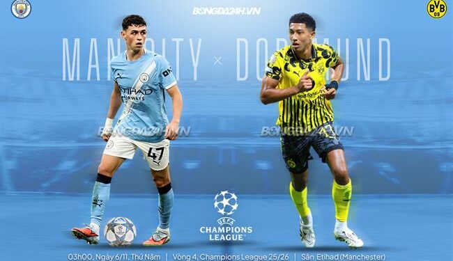 Nhận định Man City vs Dortmund (3h00 ngày 6/11): Điểm tựa Etihad