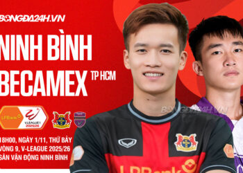 Trực tiếp bóng đá Ninh Bình vs Becamex TPHCM hôm nay