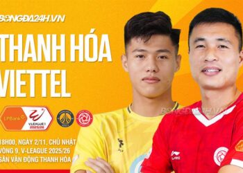 Trực tiếp bóng đá Thanh Hóa vs Thể Công Viettel hôm nay