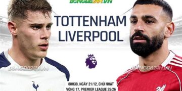 Trực tiếp bóng đá Tottenham vs Liverpool 0h30 ngày 21/12 (Ngoại hạng Anh 2025/26)